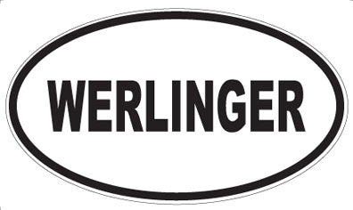 WERLINGER - Oval Sticker