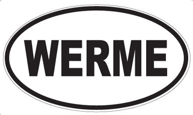 WERME - Oval Sticker