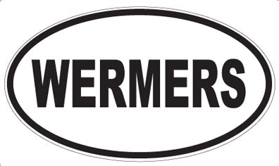 WERMERS - Oval Sticker