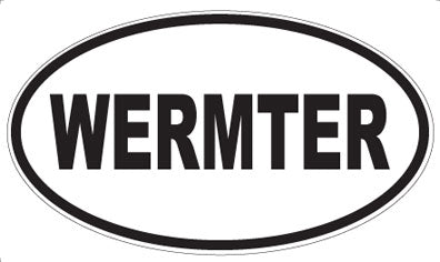 WERMTER - Oval Sticker