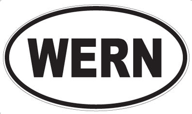 WERN - Oval Sticker