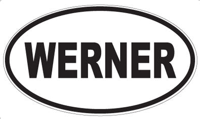 WERNER - Oval Sticker