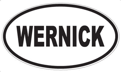 WERNICK - Oval Sticker