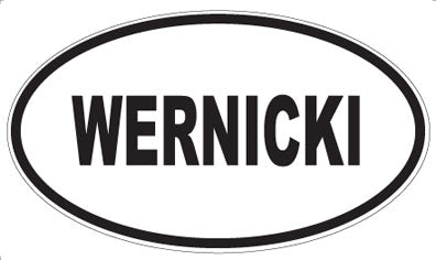 WERNICKI - Oval Sticker