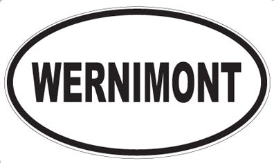 WERNIMONT - Oval Sticker