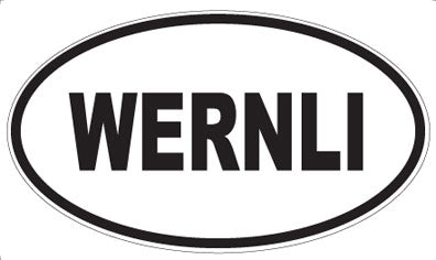 WERNLI - Oval Sticker