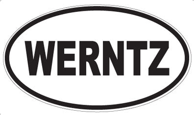 WERNTZ - Oval Sticker
