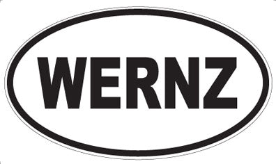 WERNZ - Oval Sticker