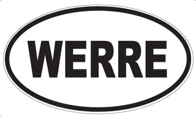 WERRE - Oval Sticker