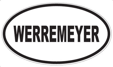 WERREMEYER - Oval Sticker