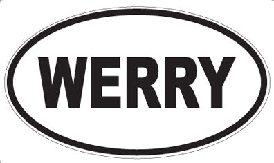 WERRY - Oval Sticker