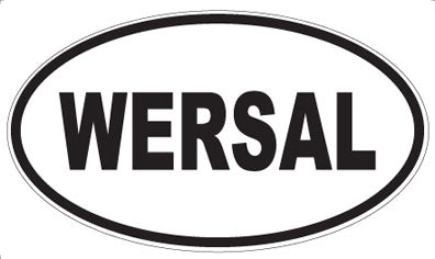 WERSAL - Oval Sticker