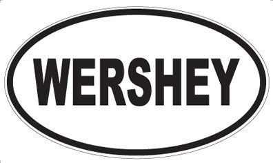 WERSHEY - Oval Sticker