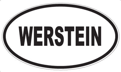 WERSTEIN - Oval Sticker