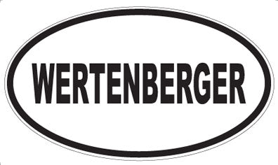 WERTENBERGER - Oval Sticker