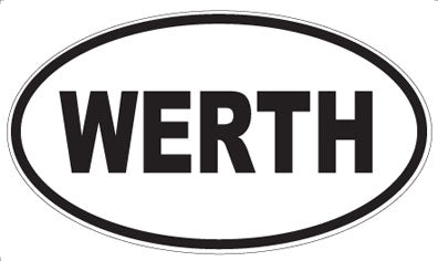 WERTH - Oval Sticker