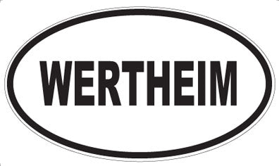 WERTHEIM - Oval Sticker