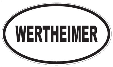 WERTHEIMER - Oval Sticker