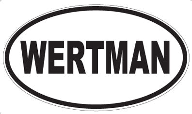 WERTMAN - Oval Sticker