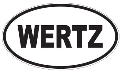 WERTZ - Oval Sticker