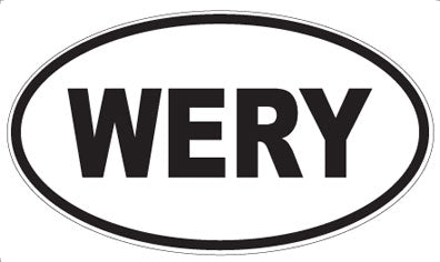 WERY - Oval Sticker