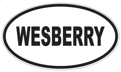 WESBERRY - Oval Sticker