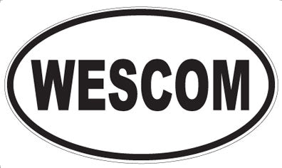 WESCOM - Oval Sticker