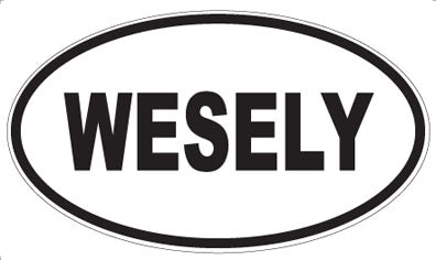 WESELY - Oval Sticker