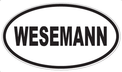 WESEMANN - Oval Sticker