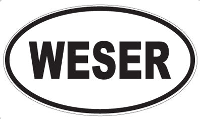 WESER - Oval Sticker