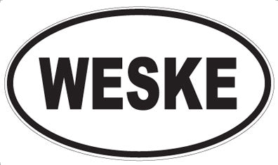 WESKE - Oval Sticker
