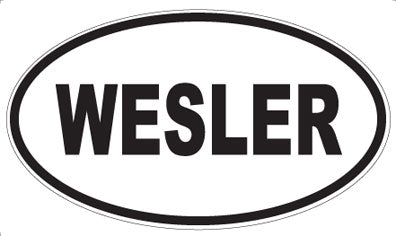 WESLER - Oval Sticker