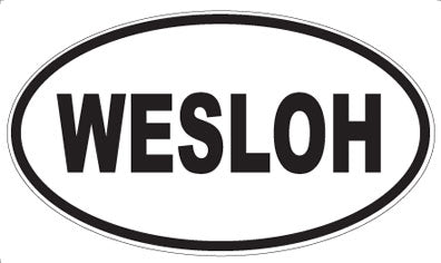 WESLOH - Oval Sticker