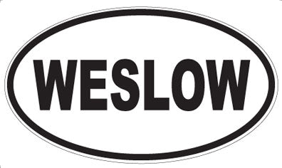 WESLOW - Oval Sticker