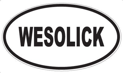 WESOLICK - Oval Sticker