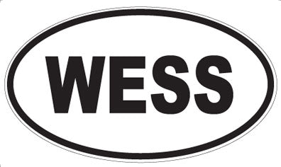 WESS - Oval Sticker