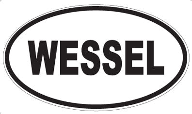 WESSEL - Oval Sticker