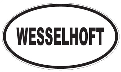 WESSELHOFT - Oval Sticker