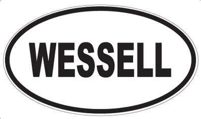 WESSELL - Oval Sticker