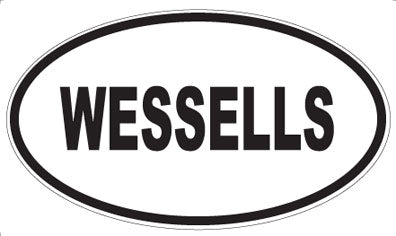 WESSELLS - Oval Sticker
