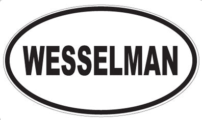 WESSELMAN - Oval Sticker
