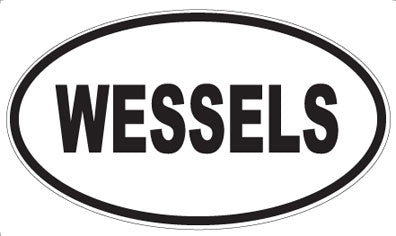 WESSELS - Oval Sticker