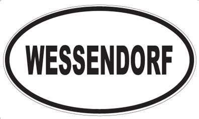 WESSENDORF - Oval Sticker