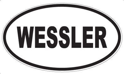 WESSLER - Oval Sticker