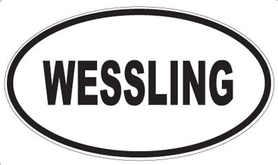 WESSLING - Oval Sticker