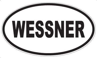 WESSNER - Oval Sticker