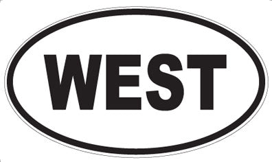 WEST - Oval Sticker