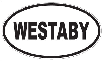 WESTABY - Oval Sticker