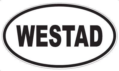WESTAD - Oval Sticker