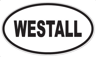 WESTALL - Oval Sticker